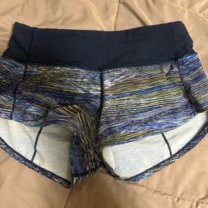 Size 0 Lululemon speed ups 2.5 in